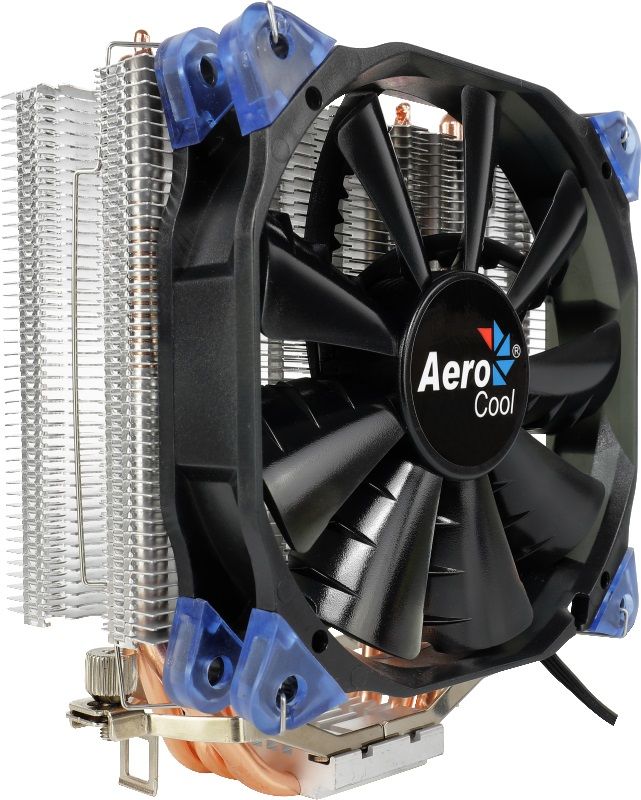 Кулер для процессора AeroCool Verkho 4 Soc-FM2+/AM2+/AM3+/Am4/1150/1151/1155/2011 (4-pin) 15-27 Db