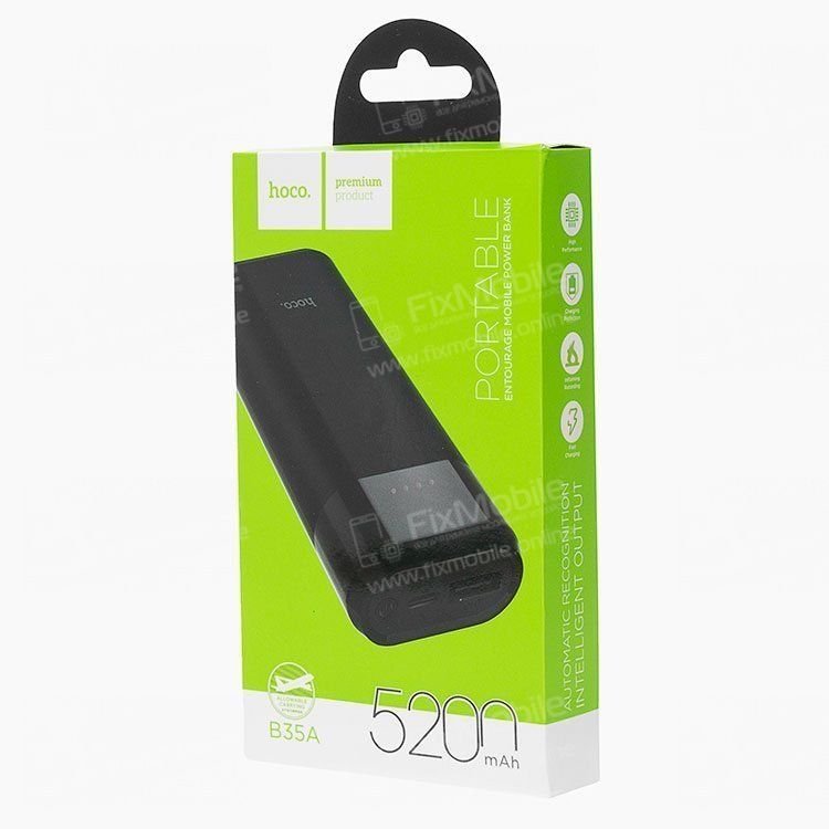 Портативный аккумулятор HOCO 35A черный (5200mAh)