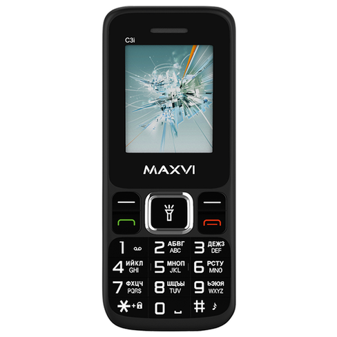 Сотовый телефон MAXVI C3i Black без СЗУ в комплекте
