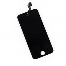 Дисплей для IPhone 5s тачскрин черный с рамкой крепления