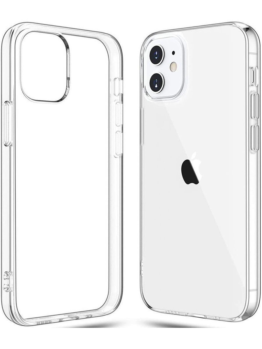 Чехол для iPhone 12 mini силиконовый прозрачный