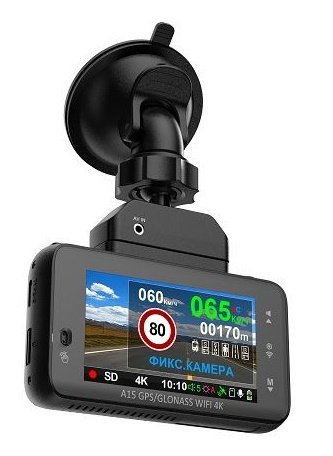 Видеорегистратор SHO-ME A15 GPS/Glonass Wi-Fi 4K вскр.упак(-5%) 3840х2160, 3", 140°, SONY 415, WDR