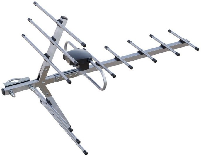 Антенна наружная РЭМО BAS-1147-5V Свияга активная, 34 дБ, с питанием от цифрового ресивер.