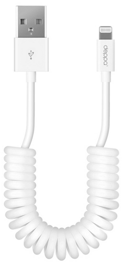 Кабель Deppa (72120) Apple 8-pin белый, 1.5 м, витой