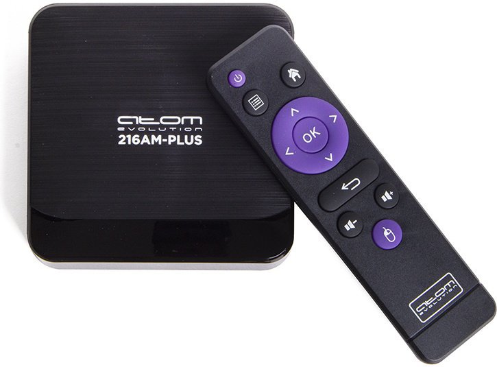 Смарт-ТВ приставка ATOM-216AM-PLUS ЭДО Android TV Box / Amlogic S905W2 / 2/16Gb