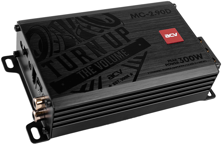 Усилитель мощности ACV MC-2.90D micro 2*90Вт,2-1 канал,4-2 Ом, High, Low ,D class