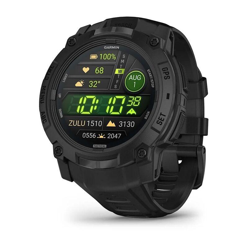 Смарт-часы Garmin Instinct 3 50mm Tactical Amoled Black with Black Silicone