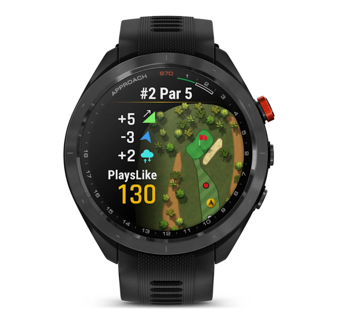 Смарт- Часы Garmin Approach S70 47mm Black with Black Nylon