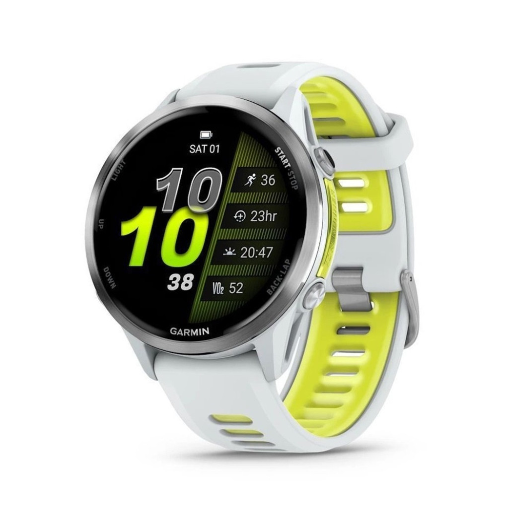 Смарт-часы Garmin Forerunner 970 Titanium Whitestone / Translucent Amp Yellow