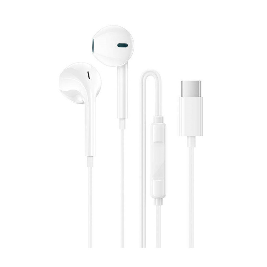 Проводные наушники Borofone BM100 Type-C белые