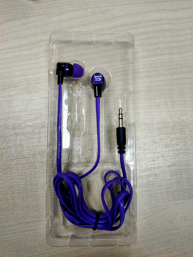 Проводные наушники Headset JL-031 фиолетовые