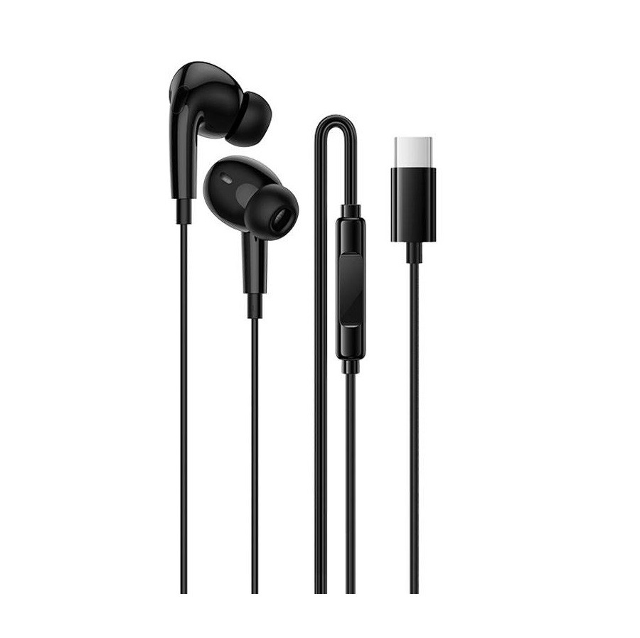 Проводные наушники Borofone BM100 Pro Type-C черные