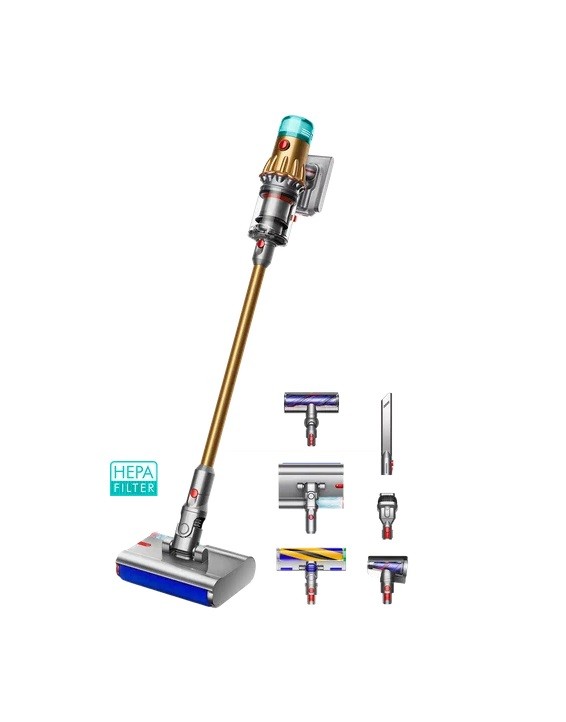 Пылесос Dyson V12S Detect Slim Submarine Complete gold/gold
