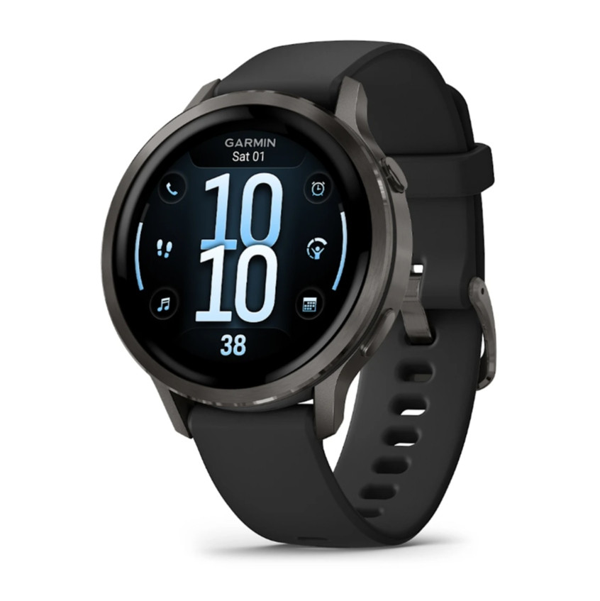Смарт-часы Garmin Venu 4 45mm Black / Black Silicone
