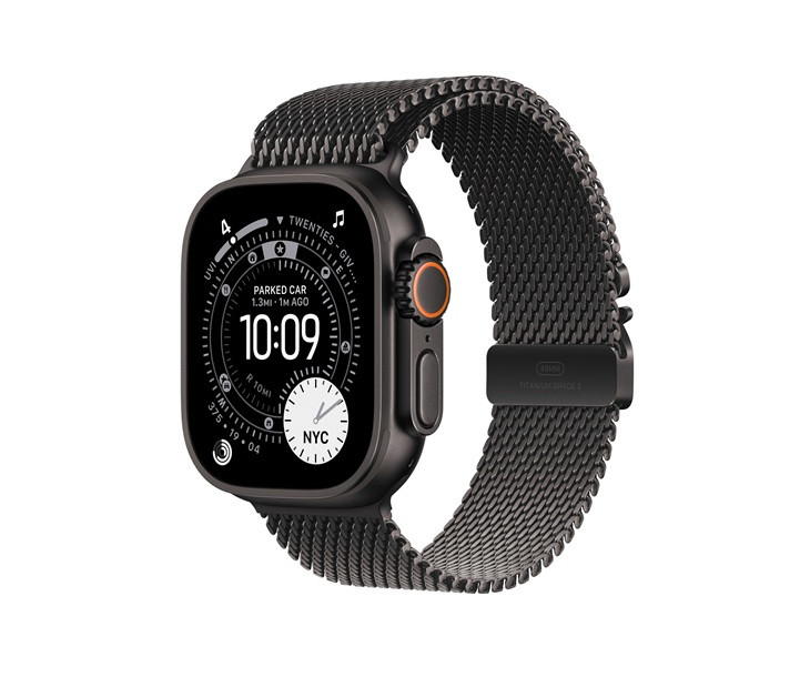 Смарт-часы Apple Watch Ultra 3 49mm GPS+Cellular Black / Black Milanese Loop L MF1T4