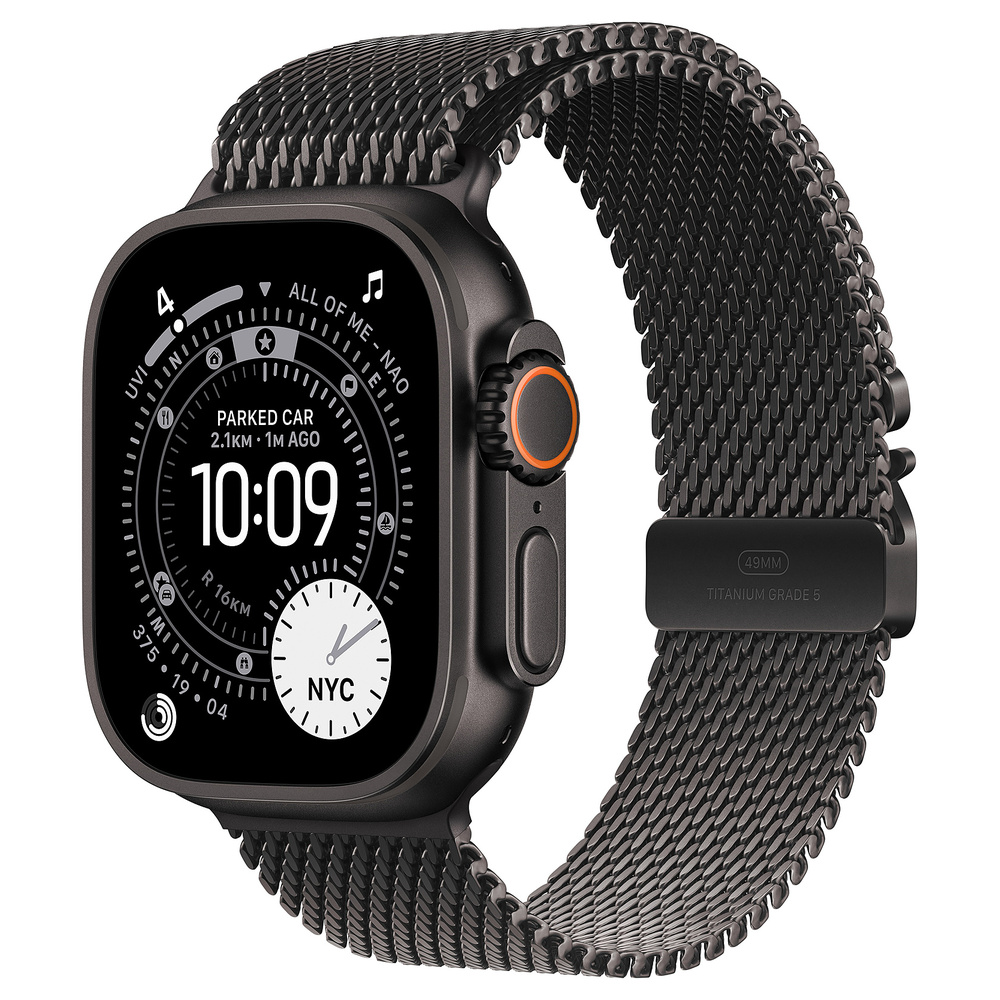 Смарт-часы Apple Watch Ultra 3 49mm Black / Black Milanese Loop L MF1T4