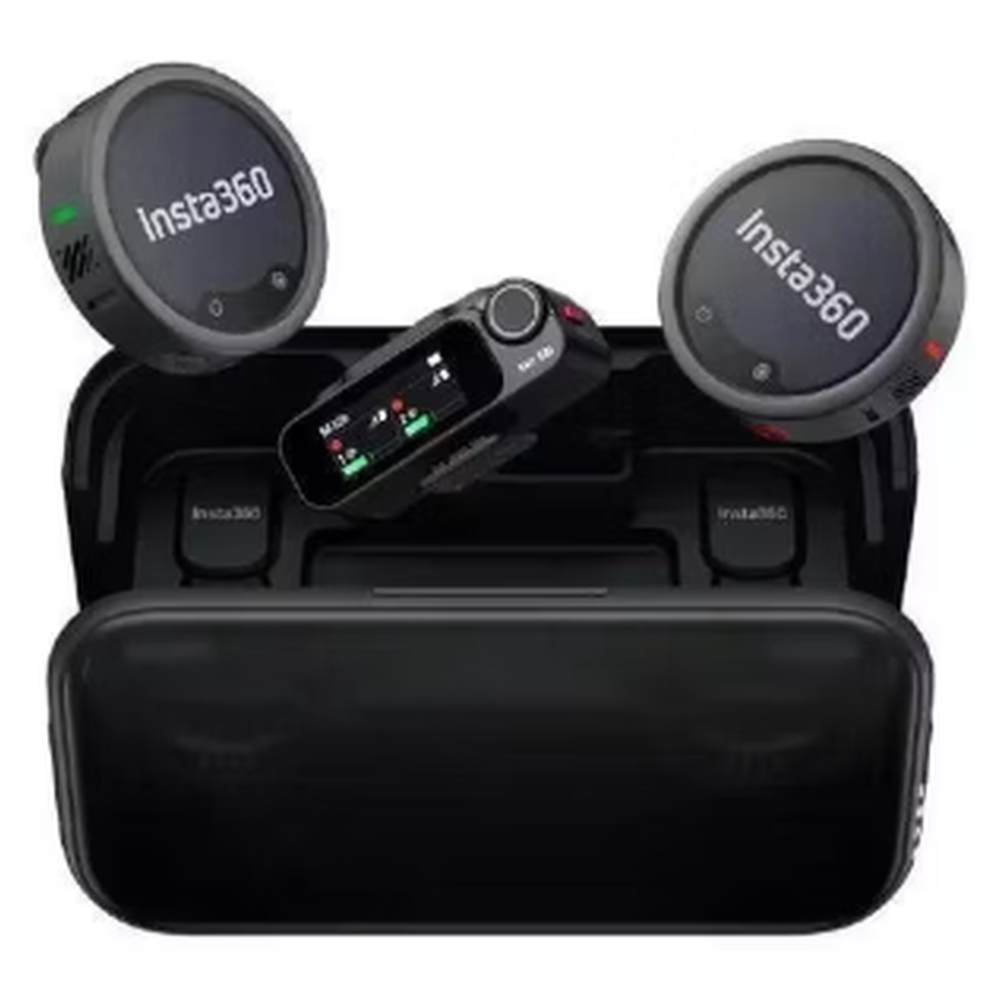 Микрофон Insta360 Mic Pro (2 TX + 1 RX + Charging Case) Black - Чёрный