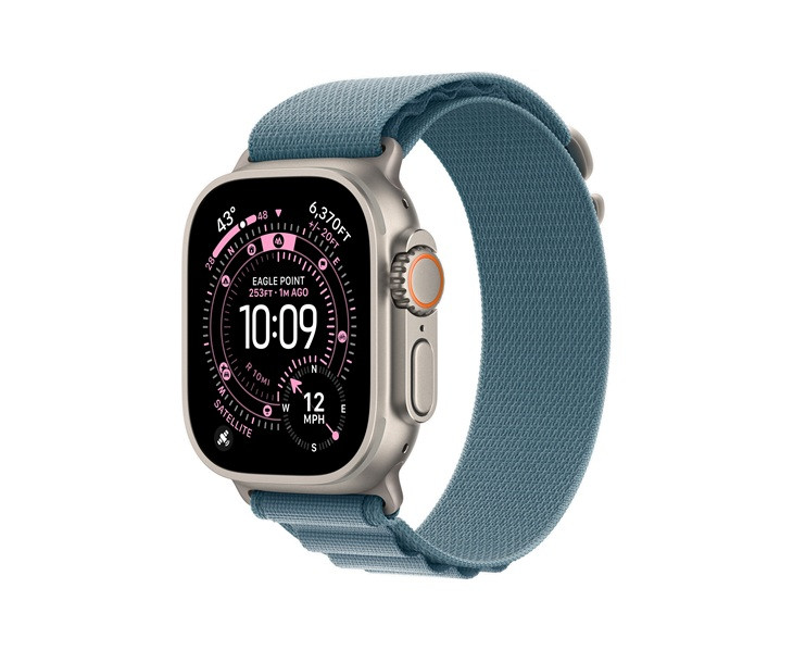 Смарт-часы Apple Watch Ultra 3 49mm GPS+Cellular Natural / Light Blue Alpine Loop MEWK4 S