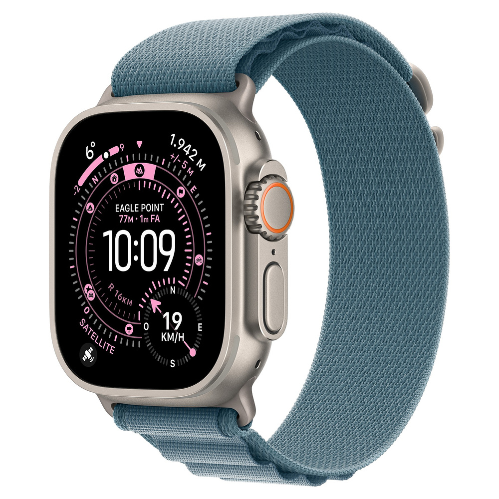 Смарт-часы Apple Watch Ultra 3 49mm Natural / Light Blue Alpine Loop S MEWK4